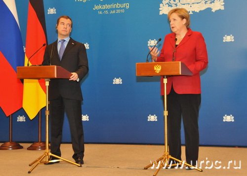 Президент РФ Дмитрий Медведев и Генеральный канцлер Германии Ангела Меркель вместе ответили на вопросы журналистов