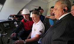 Глава Минтранса посетил «Уральские локомотивы». Фотография предоставлена пресс-службой группы Синара