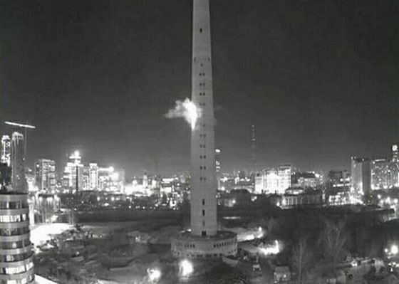 Два взрыва прогремели в центре недостроенной телебашни в Екатеринбурге