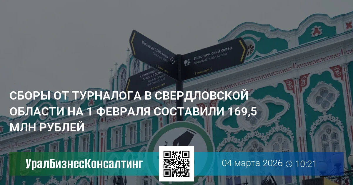 Сборы от турналога в Свердловской области на 1 февраля составили 169,5 млн рублей