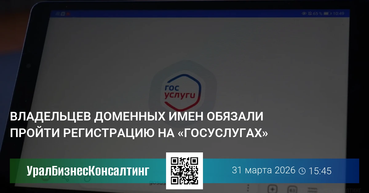 Владельцев доменных имен обязали пройти регистрацию на «Госуслугах»