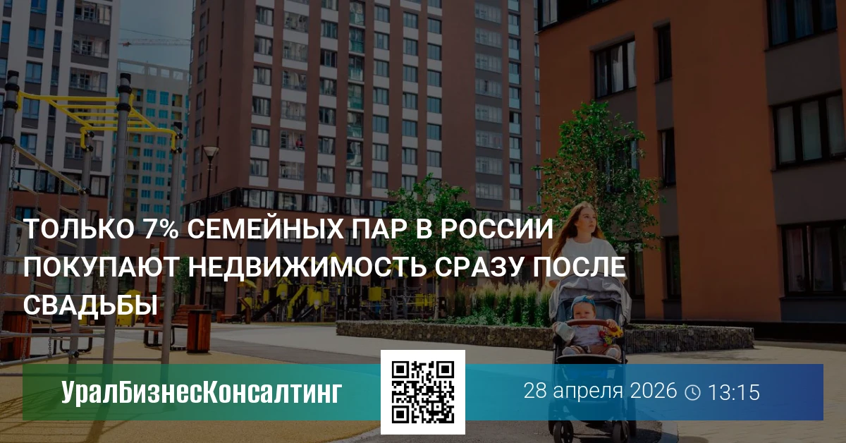 Только 7% семейных пар в России покупают недвижимость сразу после свадьбы