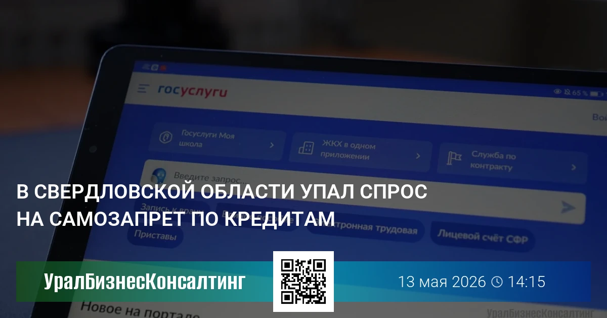 В Свердловской области упал спрос на самозапрет по кредитам