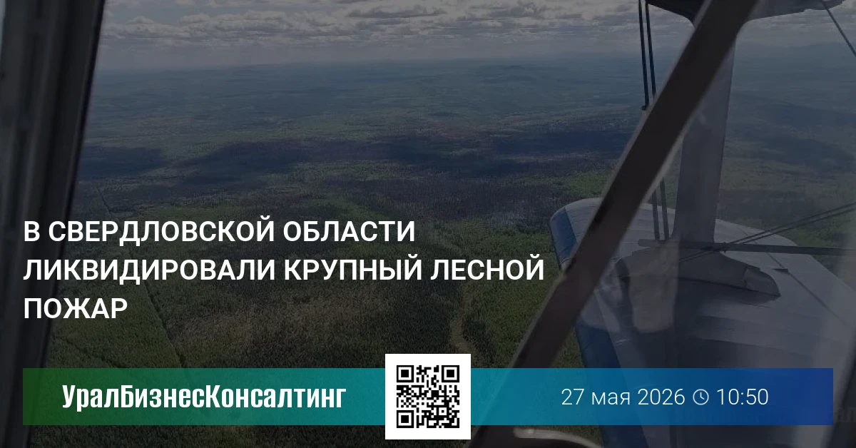 В Свердловской области ликвидировали крупный лесной пожар
