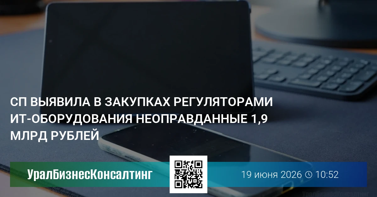 СП выявила в закупках регуляторами ИТ-оборудования неоправданные 1,9 млрд рублей
