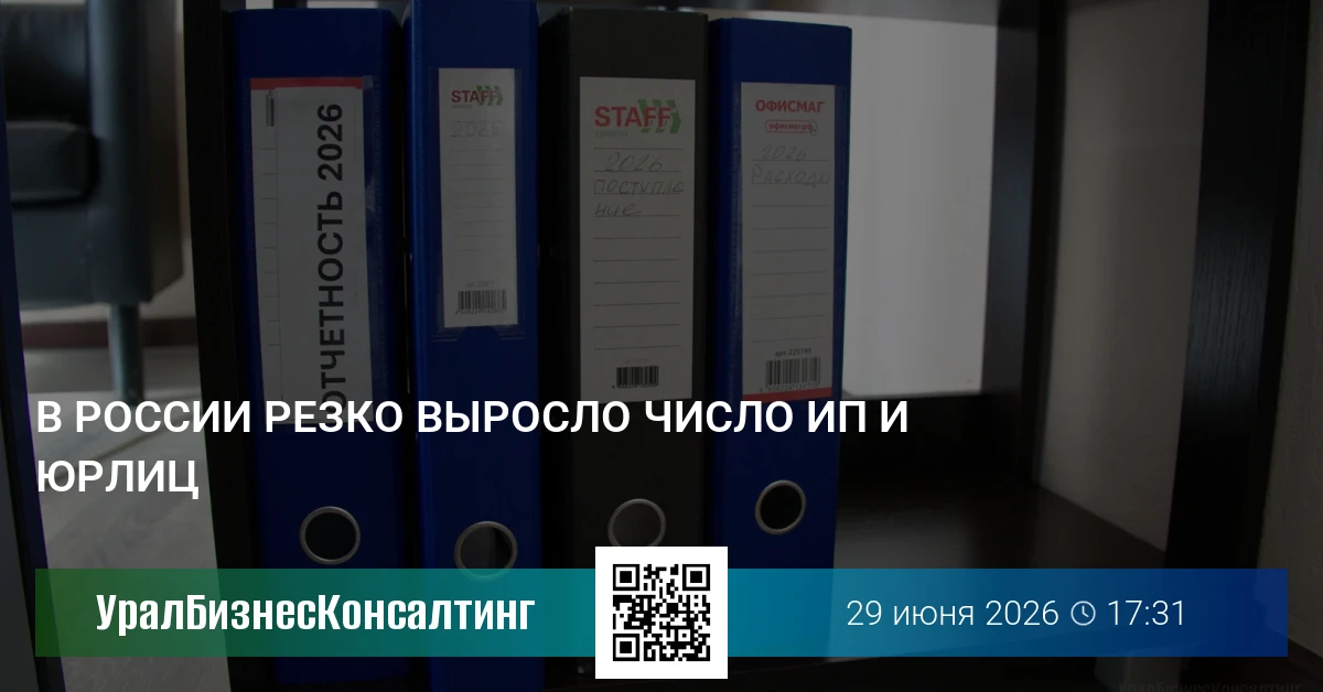 В России резко выросло число ИП и юрлиц
