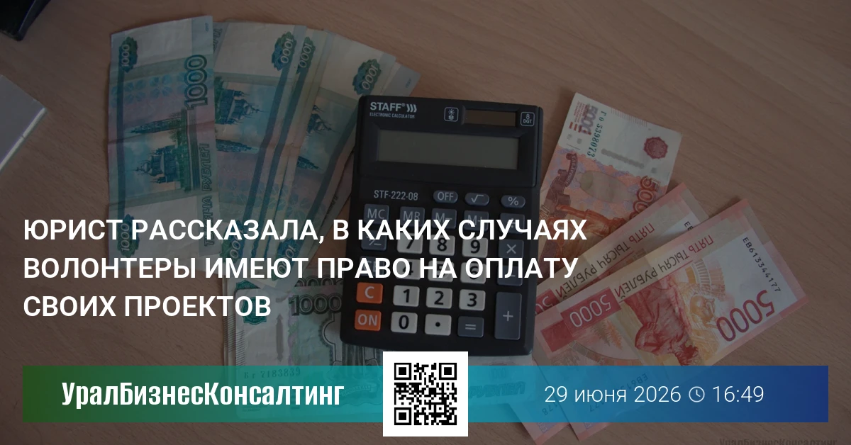 Юрист рассказала, в каких случаях волонтеры имеют право на оплату своих проектов