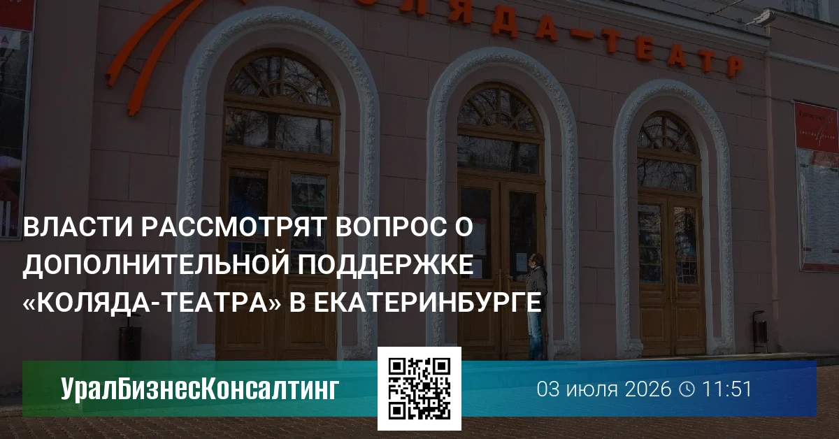 Власти рассмотрят вопрос о дополнительной поддержке «Коляда-Театра» в Екатеринбурге