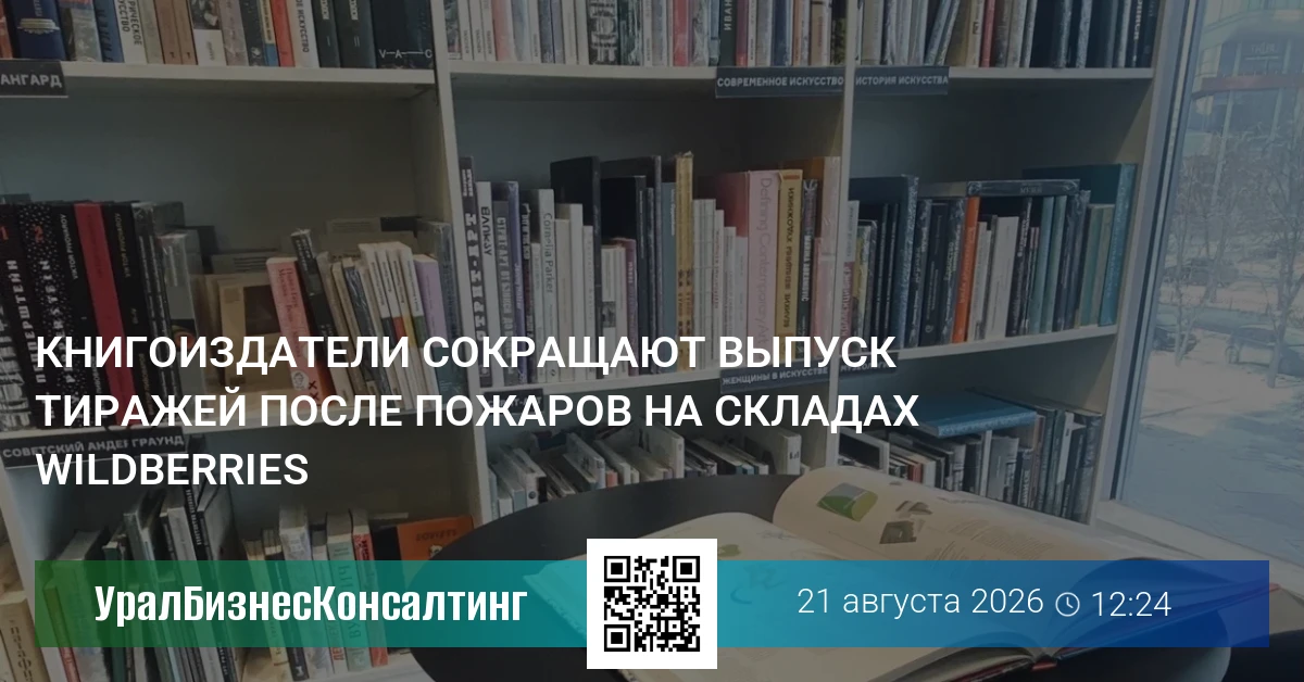 Книгоиздатели сокращают выпуск тиражей после пожаров на складах Wildberries