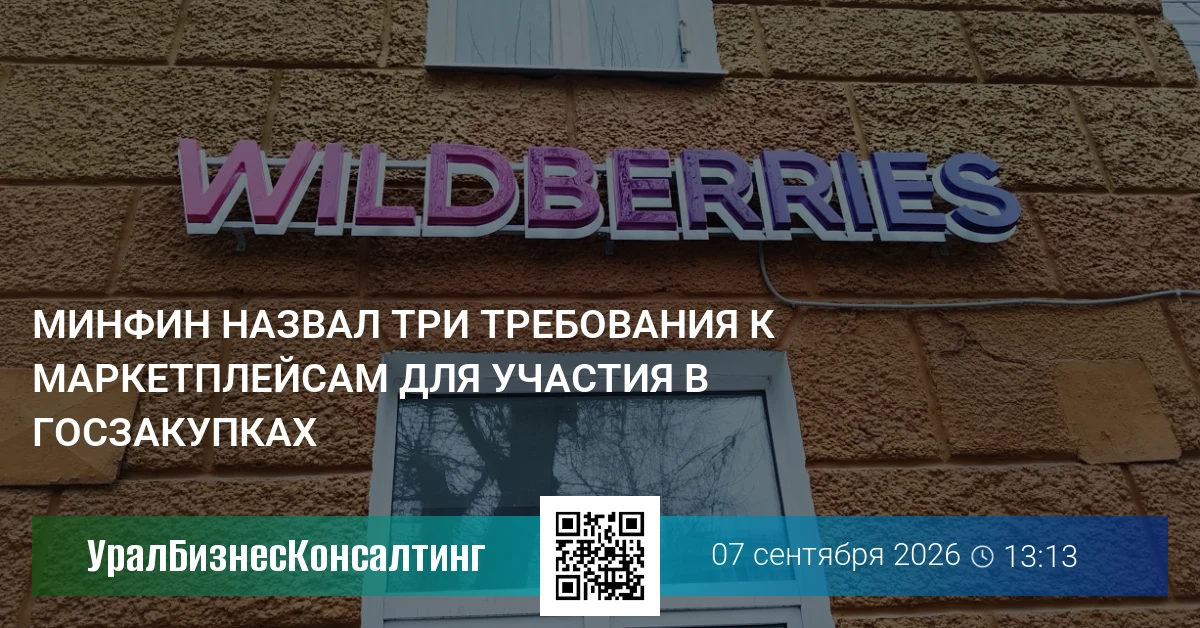 Минфин назвал три требования к маркетплейсам для участия в госзакупках