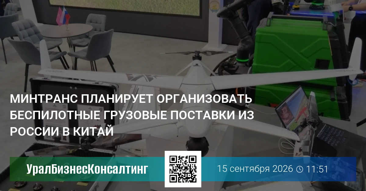 Минтранс планирует организовать беспилотные грузовые поставки из России в Китай