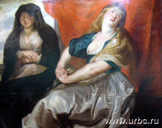 Подлинная картина Питера Пауля Рубенса «Кающаяся Мария Магдалина с сестрой Марфой»