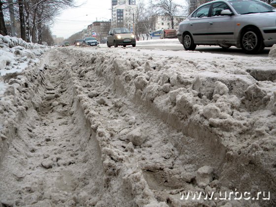 Улица Старых Большевиков до работы снегоуборочной техники