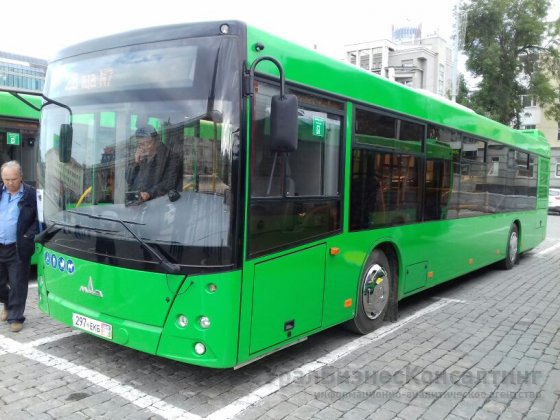 В Екатеринбург прибыла новая партия автобусов для обновления парка МУП «Гортранс»