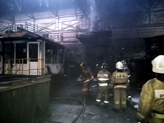 На Каменск-Уральском металлургическом заводе горел стан в цехе по производству металлопроката