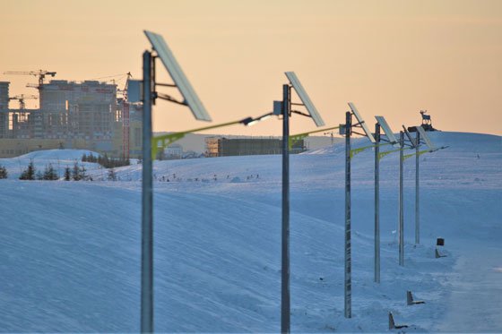 Преображенский парк в Академическом районе Екатеринбурга оборудовали автономным освещением на солнечных батареях
