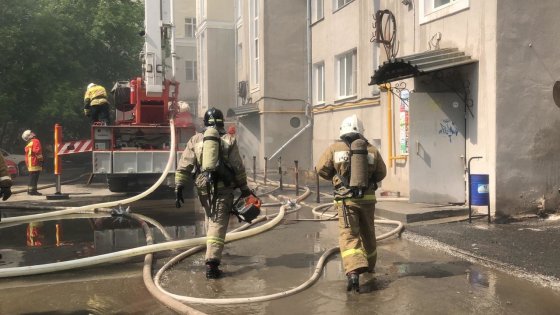 Пожарные локализовали возгорание в доме по улице Шейнкмана в Екатеринбурге