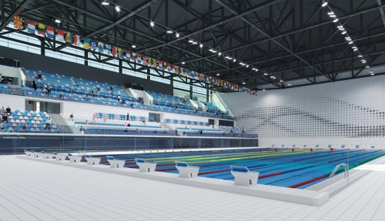 Завод «Атомстройкомплекса» изготовит трибуны для Дворца водных видов спорта в Екатеринбурге