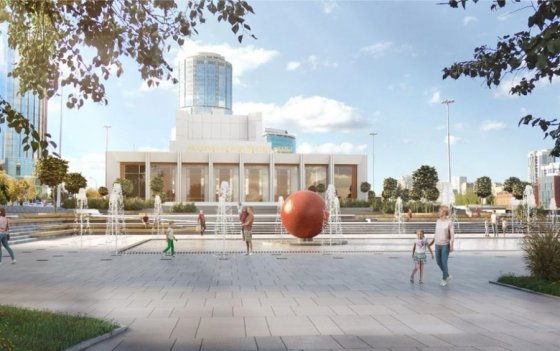 В Екатеринбурге готовятся благоустроить Октябрьскую площадь
