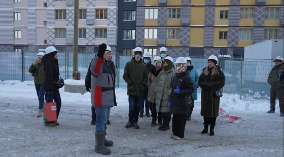 «Атомстройкомплекс» провел для школьников экскурсию по стройплощадке ЖК Nova park