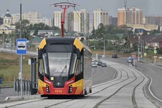 Свердловский губернатор открыл первый в России междугородный трамвайный маршрут между Екатеринбургом и Верхней Пышмой