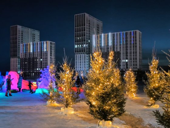 В Академическом районе Екатеринбурга состоялось открытие ледового городка в Преображенском парке