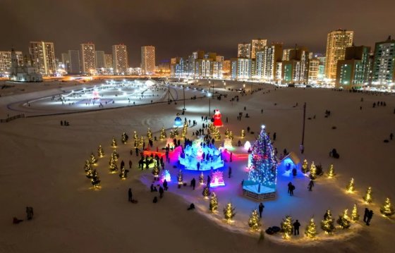 Ледовый городок в Преображенском парке Екатеринбурга посетили более 150 тыс. горожан