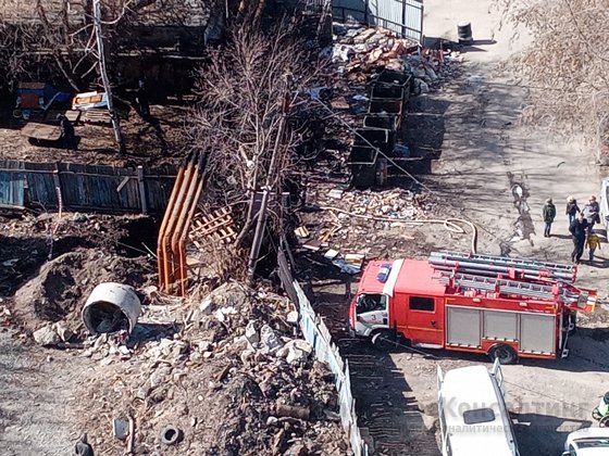Пожар возле отеля Radius в Екатеринбурге потушен