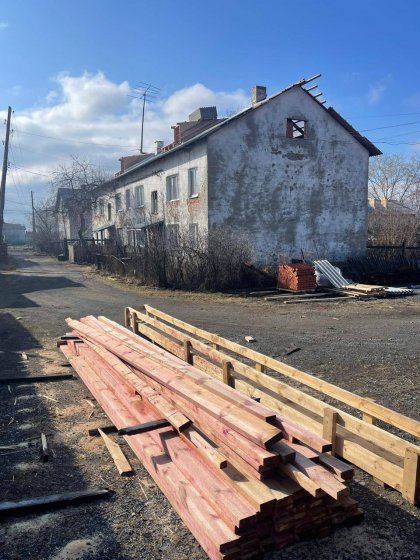 В Сосьве начался капитальный ремонт двух пострадавших от пожара многоквартирных домов
