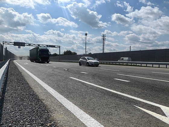 На Екатеринбургской кольцевой автодороге после реконструкции открыли 10-километровый участок