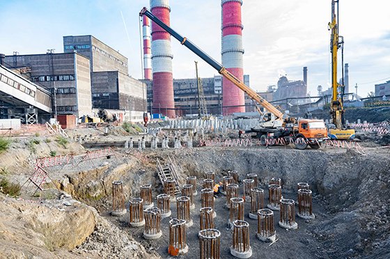 ЕВРАЗ ЗСМК продолжает строительство комплекса серогазоочистки