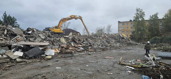 В Нижнем Тагиле завершился снос разрушенного взрывом дома на улице Сибирской