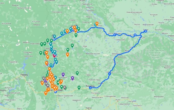 Свердловскую, Тюменскую области и ХМАО свяжет туристический автомаршрут протяженностью 2,5 тыс. км