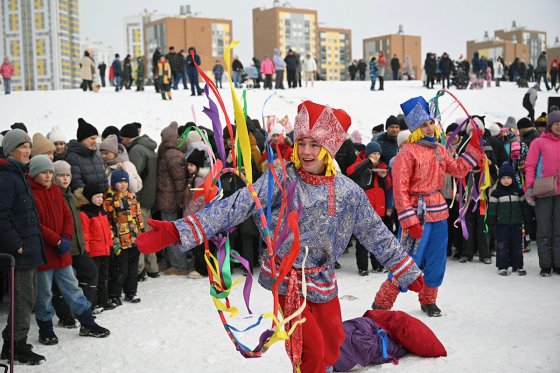 В Академическом прошли масленичные гуляния