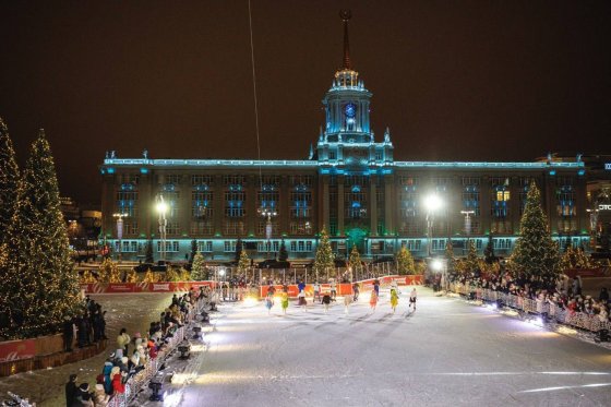 Каток на площади 1905 года в Екатеринбурге откроется 12 декабря
